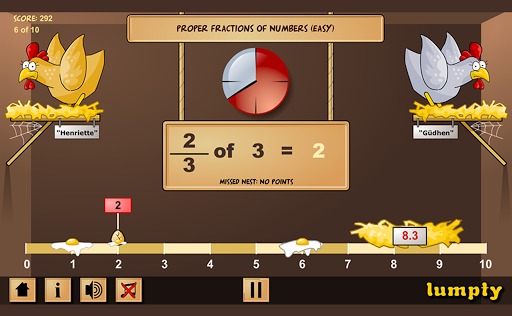 Chicken coop fractions games / Fractions &amp; Decimals / Middle School ...